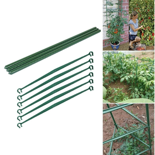 TYMEIK Stake Arms for Tomato Cage, Plastic Expandable Trellis