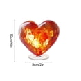 thumbnail image 3 of Uuiauoio Acrylic Decorative Sign Valentine'S Day Angel Crystal Heart 2D Flat Print Acrylic Decorative Desktop Decoration for Home Office Garden with Stand, 3 of 7