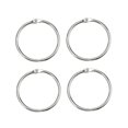 thumbnail image 3 of FUEENIRVA 20pcs Metal Binder Rings for Keyring Holder in Silver for Crafting Needs, 3 of 3