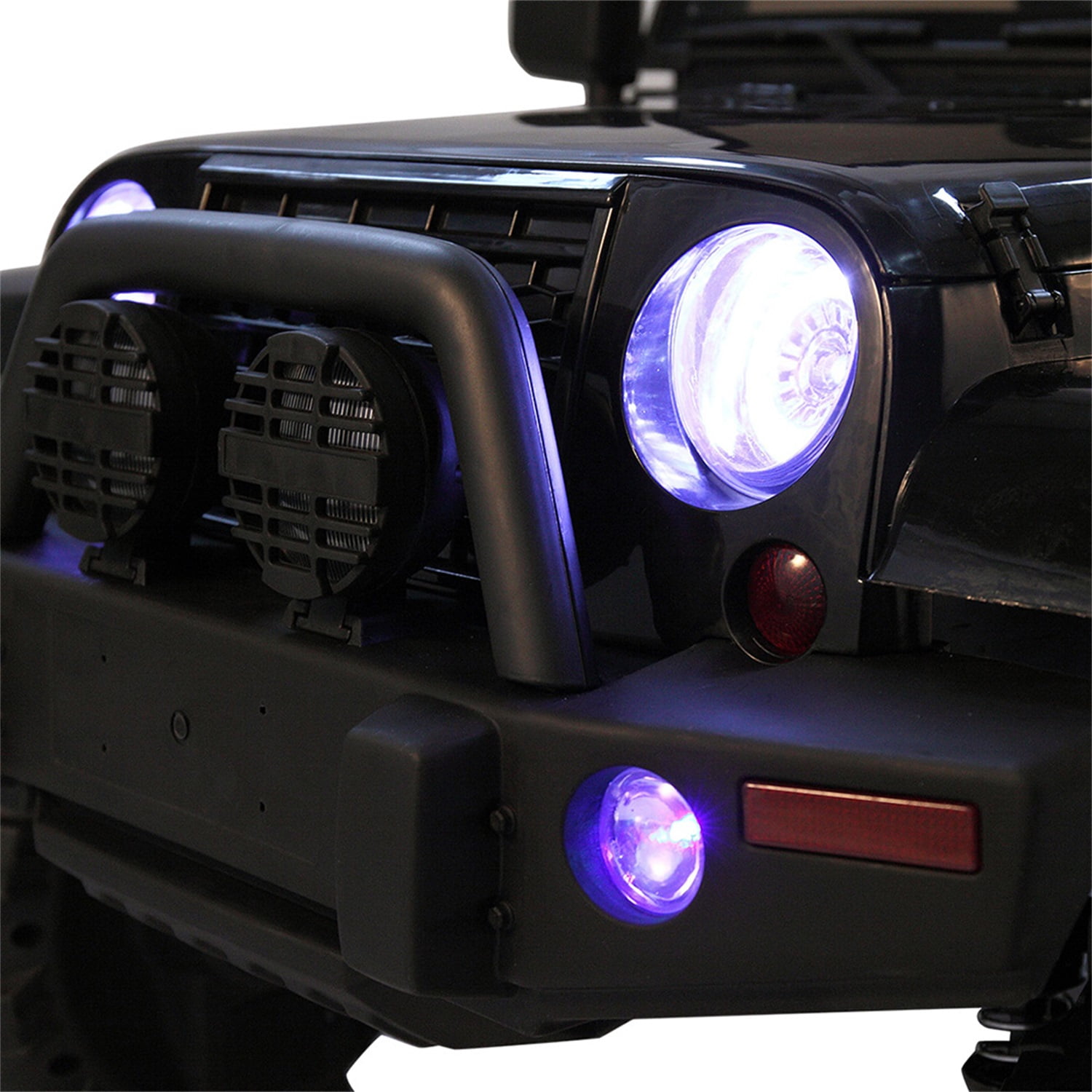 CIPACHO Electric Cars for Kids, 12V Ride On Truck Car Gift for Children Boys with Remote Control, 3 Speeds, Spring Suspension, LED Lights, Black