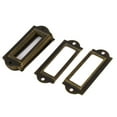 thumbnail image 5 of Library File Drawer Label Tag Name Card Holder Bronze Tone 10Pcs, 5 of 5