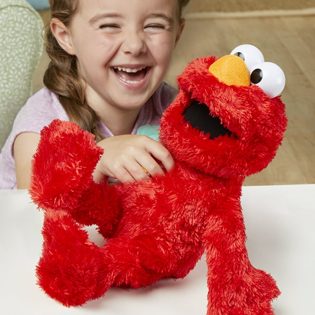 Sesame Street Tickliest Tickle Elmo, Laughing, Talking, 14-Inch Elmo Plush Toddler Kids 18 Months & - Walmart.com