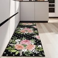 thumbnail image 4 of Pioneer Flower Floral Print Pattern Kitchen Rug Mat,Kitchen Runner Rugs Non Skid Washable,Decorative Kitchen Floor Mats for Kitchen,Sink,Laundry,17"X47", 4 of 5