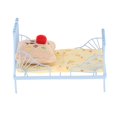 thumbnail image 1 of figatia 1/12 Scale Miniature Bed Yellow Bird Pretend Play Toy DIY Scene Model Mini House, 1 of 9