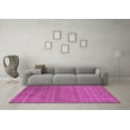 thumbnail image 3 of Ahgly Company Indoor Round Abstract Purple Contemporary Area Rugs, 4' Round, 3 of 4