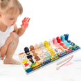 thumbnail image 4 of Número Puzzle Clavijas Tablero Apilable de pesca Material didáctico educativo Montessori Tablero de aprendizaje Juguetes para Baoblaze tablero de rompecabezas de números, 4 of 8