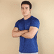 thumbnail image 1 of Playera Deportiva Hombre Running Gym Azul Rey Manga Corta, 1 of 4