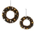 thumbnail image 3 of Halloween Blk/ Orange Bottle Brush Wreath Sisal Various Size Balls 41300B, 3 of 3