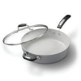 thumbnail image 1 of Starfrit The Rock Terra 12" Deep Fry Pan with Lid, Ceramic Non-Stick, Scratch Resistant, Oven & Dishwasher Safe, Gas Electric Ceramic Halogen Cookware, Healthy Cooking, 1 of 10