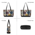 thumbnail image 6 of FORMRS Canvas Laptop Tote Bag for Women with 15.6" Computer Compartments Shoulder Handbag, Blue Flowers, 6 of 7