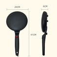 thumbnail image 7 of Instant 8" Electric Crepe Maker Quick Heat, Nonstick Portable Pancake Griddle With Automatic Temperature Control, Diy Breakfast Appliance For Crepes, Tortillas, Brunch, Home Kitchen (Yellow), 7 of 7