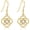 Celtic Knot, variant on 14K Solid Gold Skull/Angel/Dragonfly/Leaf Earrings for Women Real 14K Gold Drop Earrings Jewelry Gifts for Women