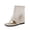 Beige, variant on Women's Gladiator Sandals Flop Flops Flats Shoes Summer Cool Ankle Knee-High Boots Beige 8