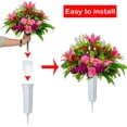 thumbnail image 3 of Flores artificiales de cementerio XONOR con jarrón, juego de 2, 3 of 6