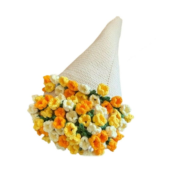 YWMJZEU Bouquet Blanket Crochet 60cm Romantic Home Decoration Flower Blanket for Wedding