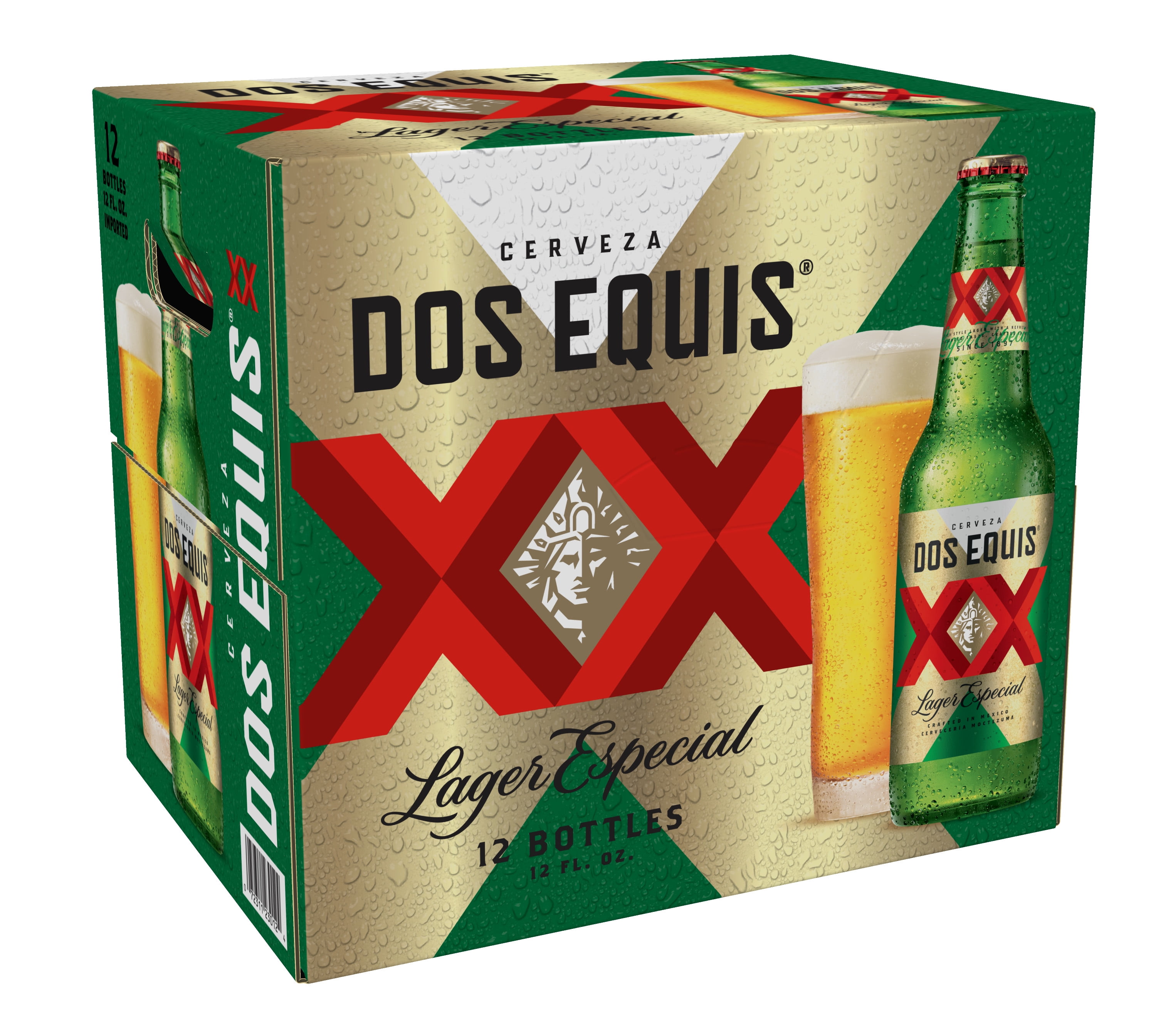 Dos Equis Mexican Lager Beer, 12pk 12oz Btls, 4.2% Alcohol by ...