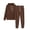 Brown, variant on Womens 2 Piece Outfits Solid Color Hoodies Sweatsuit Sets Tracksuit Fall Outfits for Women Lounge Set S-2XL