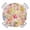 Lemon Yellow Light Pink Light Purple, variant on Rustic Foggy Forest Round Tablecloth for 36-44 Inch Tables,Fitted Table Cover with Elastic Edge,Watercolor Trees Birds Landscape Waterproof Outdoor Table Cloth Protector for Patio Garden Dinner