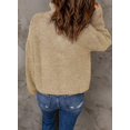 thumbnail image 2 of Womens Sweaters Long Sleeve 1/4 Zip Pullover Polo V Neck Dressy Casual Tops, 2 of 7