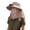 Khaki, variant on Shadoumai Solar Panel Powered Fan Built in Wide Brim Outdoor Fishing Hat USB Charging Men Ultralight Sun Bucket Mission Cooling Cap