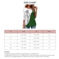 thumbnail image 5 of Long Sleeve Print T Shirt Round Neck Color Blocking Casual Loose Comfortable Blouse for Shopping Party Travel Green S, 5 of 5