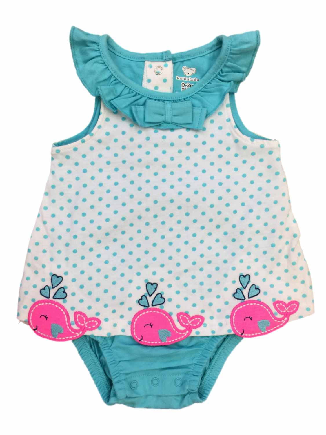 whale romper baby