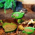thumbnail image 3 of 2 Pieces Reptile Food Water Bowl Turtle Drinker Reptile Bowl For Small Pets Reptiles Turtles Lizards, 3 of 3
