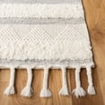 thumbnail image 3 of SAFAVIEH Kenya Winchester Striped Wool Area Rug, Ivory/Grey, 8' x 10', 3 of 10