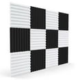 thumbnail image 1 of 12 Pcs Acoustic Foam Board,Sound Insulation Sound Wedges Sound Insulation Pad,for Studio Ceiling Gam, 1 of 5