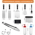 thumbnail image 2 of Juego de 14 utensilios de acero inoxidable para parrilla Teppanyaki, kit para barbacoa y camping., 2 of 5