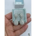 thumbnail image 2 of Attractive Fashion Women's Dangle/Drop Earrings 14k White Gold Plated Silver 2.00Ct Round Cut Natural Moissanite, 2 of 3
