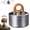A-Silver, variant on High-Power Portable Mini Outdoor Spirit Burner & Alcohol Stove, Ultralight Brass & Aluminum Backpacking Stove with Stable Stand & Leak-Proof Seal, Compact Camping Burner for Hiking Survival (B-Copper
