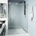 thumbnail image 7 of Vigo VG6021MGCL6476 Elan E-Class 76" High X 64" Wide Sliding Frameless Shower Door - Gold, 7 of 7
