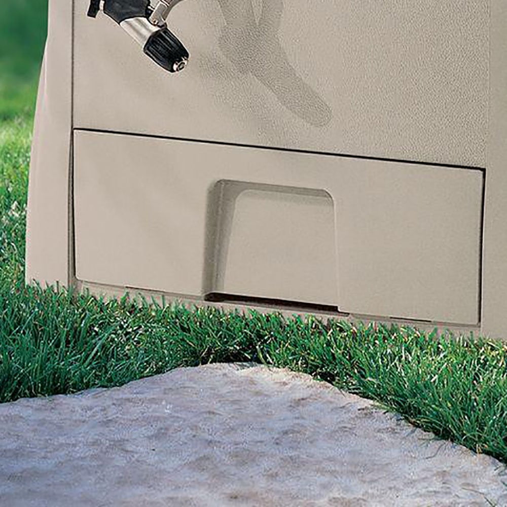 Suncast 100 ft. POWERWIND® Auto Power Rewind Hose Reel, Light Taupe