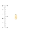 thumbnail image 4 of 14K Yellow Gold 5.30 x 11mm High Polished 1/2 Hoop Huggie Earrings - Women, 4 of 4