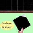 thumbnail image 4 of HAHDAXIA Self Adhesive Tile Stickers, Bathroom Kitchen Square Peel and Stick Wall Tile Back-Splash Sticker with Hand Tool, Pack of 50 Easy to Apply, 6" X 6", Black, 4 of 7