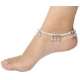thumbnail image 4 of iCraftJewel Traditional Anklet Payal Indian Woman Foot Anklet Set Bollywood Jewelry Wedding Gift Item, 4 of 4