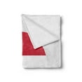 thumbnail image 2 of Hungary Soft Flannel Fleece Blanket, Hungarian Flag Symbolic National Emblem Eastern Europe Country Theme, Cozy Plush for Indoor and Outdoor Use, 60" x 80", Jade Green White and Red, by Ambesonne, 2 of 5
