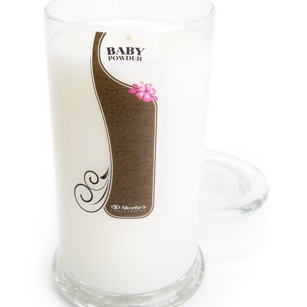 Baby Powder Candle Large White 16.5 Oz. Highly Scented Jar Candle