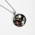 thumbnail image 4 of Christmas Stunning Glass Circular Pendant Necklace - Women's Necklaces Collection, 4 of 5