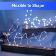 thumbnail image 3 of EEEkit 6.6' Indoor Outdoor Fairy String Light 20 LED Battery Operated Waterproof - 12 Pack, White, 3 of 8
