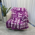 thumbnail image 5 of Get Well Soon Gifts for Women - You are Awesome Blankets, Sympathy Gifts for Women Men Friend Cancer, Purple Throw Blankets(50x60), 5 of 6