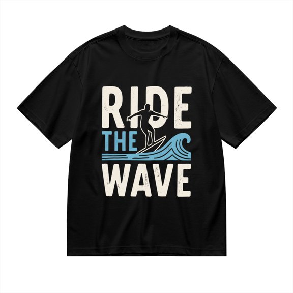 Ride The Wave, Surfboard Print, T Shirt for Men, Vintage Graphic Tees Men, 23807089,S