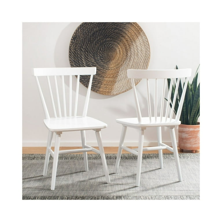 SAFAVIEH Winona Spindle Back Dining Chair White Set of 2