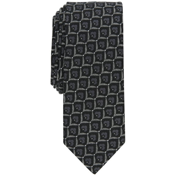 Bar III Men’s Percy Skinny Neat Tie, Grey