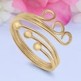 thumbnail image 5 of Triple Band Toe Ring 925 Sterling Silver Thin Adjustable Stylish Rings For Women Size 9, 5 of 5