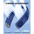 thumbnail image 4 of Ventilador de cuello GOTOTO portátil, sin aspas, recargable, 4000 mAh, azul, 4 of 7