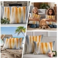 thumbnail image 4 of Orange Gray Outdoor Pillow Covers 26x26 Set of 2,Waterproof Patio Throw Pillowcase Protectors,Retro Country Abstract Ombre Aesthetic Decorative Pillow Shams Cushion Covers for Seat Bed Couch Sofa, 4 of 8