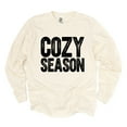 thumbnail image 6 of Cozy Season Bold Distressed - Women's Garment Dyed Long Sleeve Graphic T-Shirt, 6 of 16