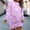 Purple, variant on BLTIBY Christmas Sweatshirt Dress for Women Xmas Print Winter Fall Round Neck Soft Fashion Casual Long Sleeve Pullover Dresses Outfits 2024 Trendy Pink M